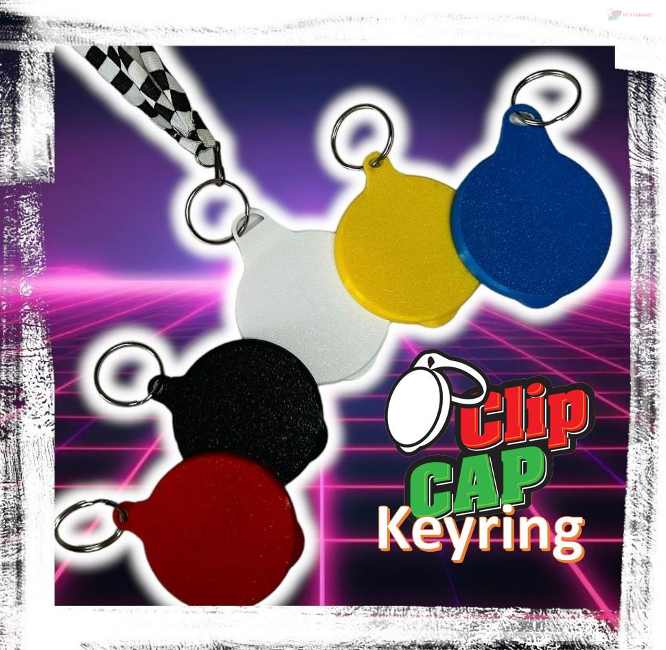 ClipCAP Keyring Big - "nagy" kupak kulcstartóra, nyakpántra